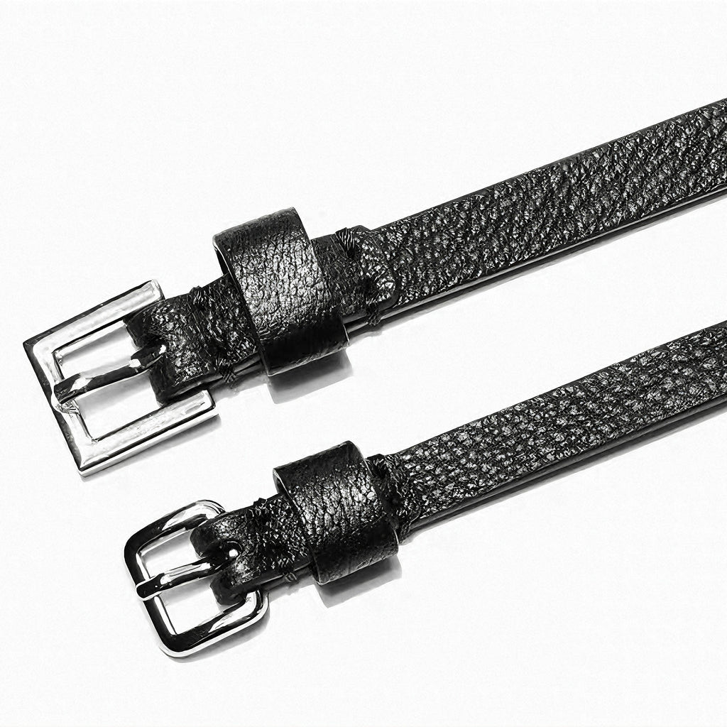 Twin Strings Sully Leather Punk Choker&Bracelet